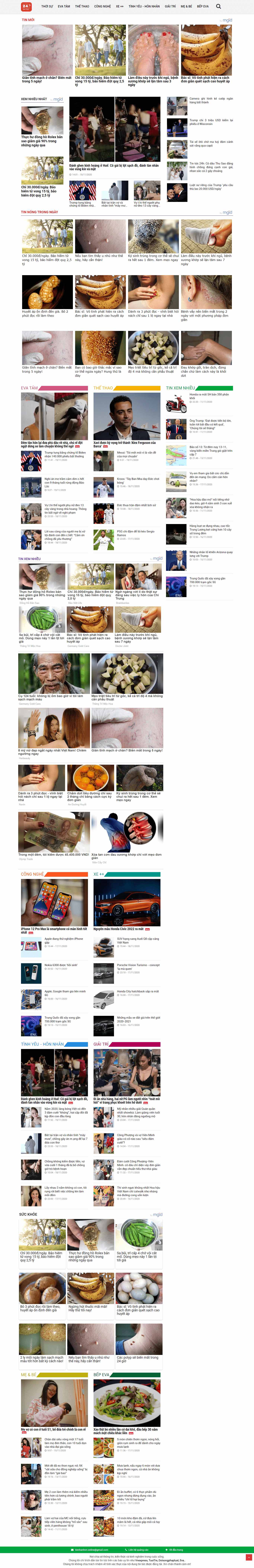 Thiết kế Web thời sự tinnhanhvn.online