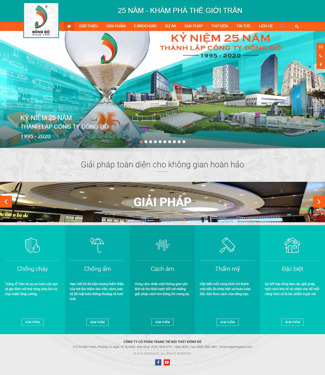 Thiết kế Web thạch cao tự nhiên dongdoco.com