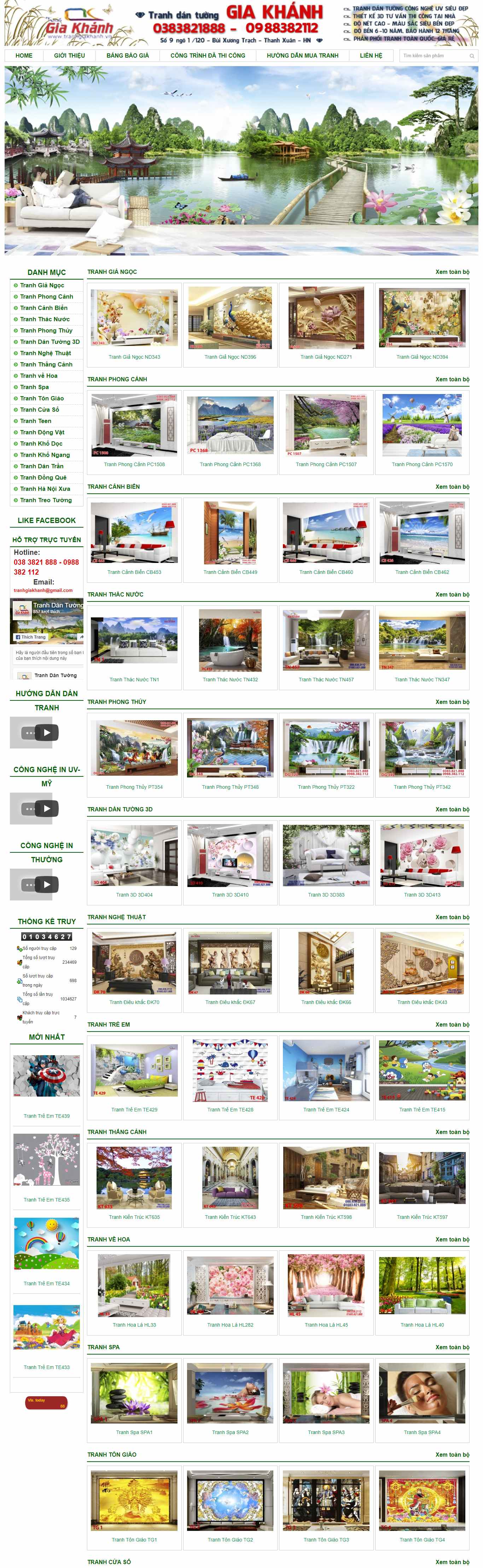 Thiết kế Web tranh 3d tranhgiakhanh.vn