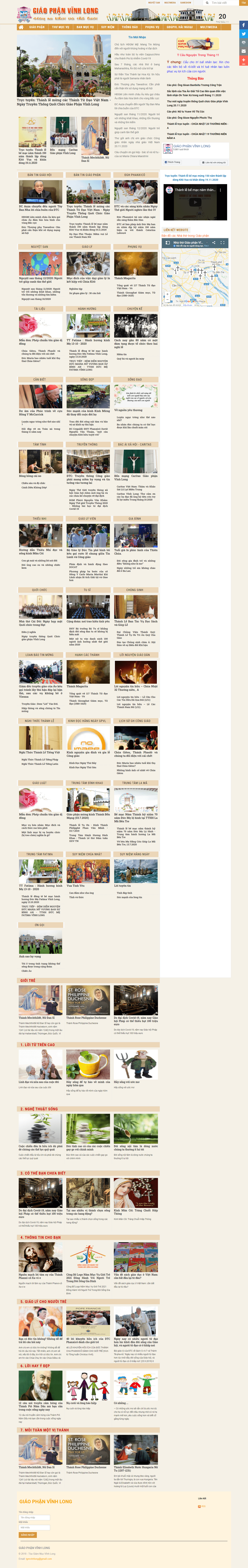 Thiết kế Web thiên chúa giáo giaophanvinhlong.net