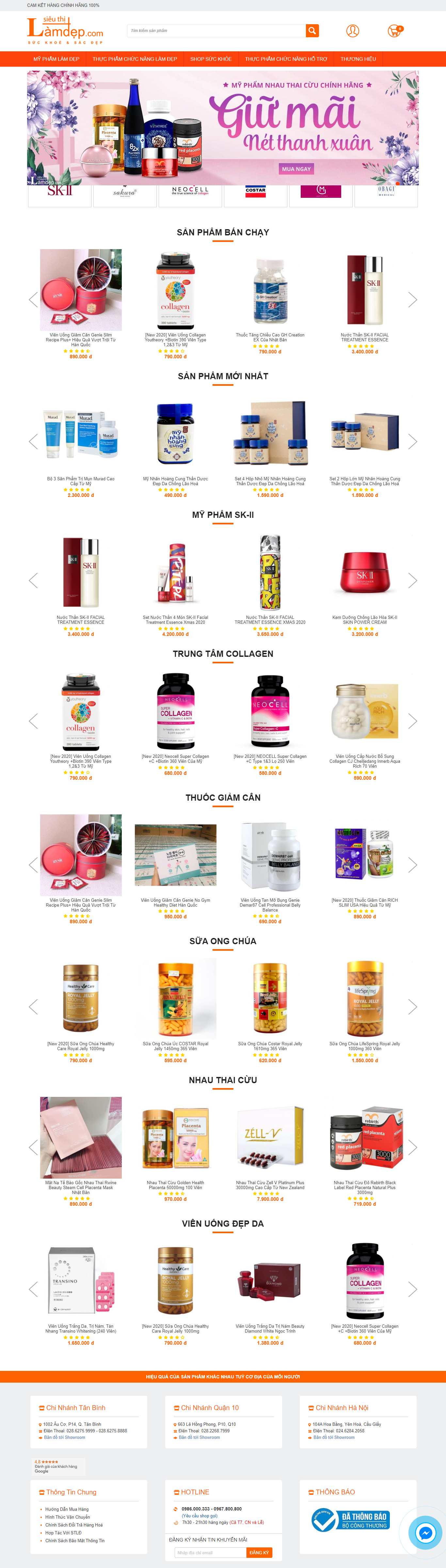 Thiết kế Web thuốc giảm cân sieuthilamdep.com