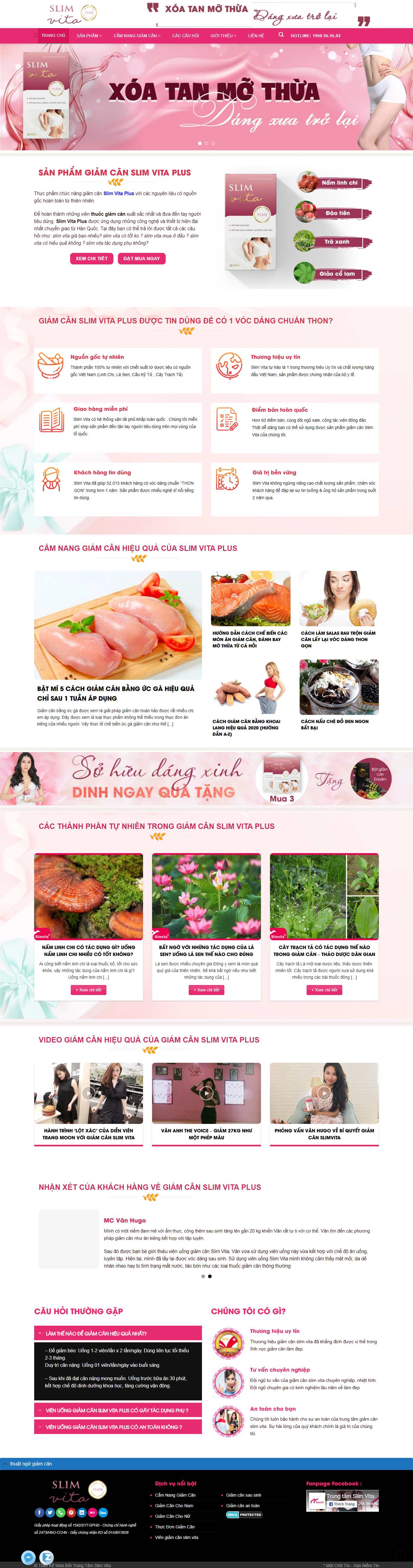 Thiết kế Web thuốc giảm cân slimvita.com.vn
