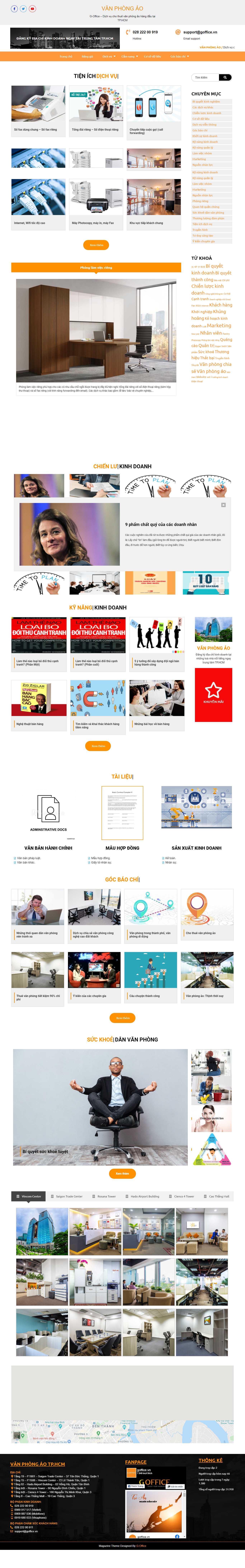 Thiết kế Web văn phòng ảo vanphongao.vn