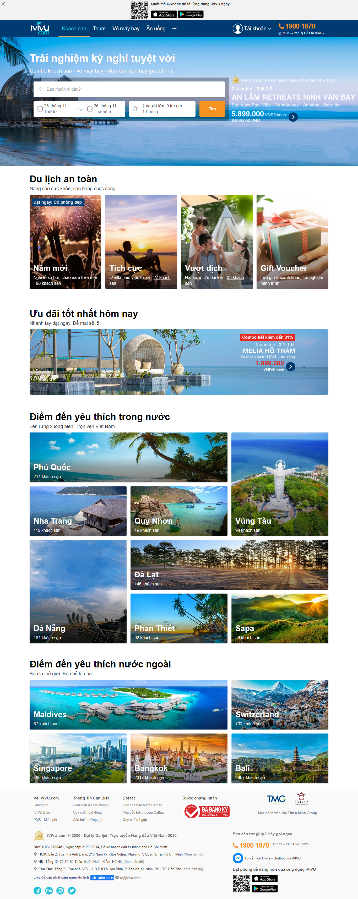 Thiết kế Web vé máy bay ivivu.com