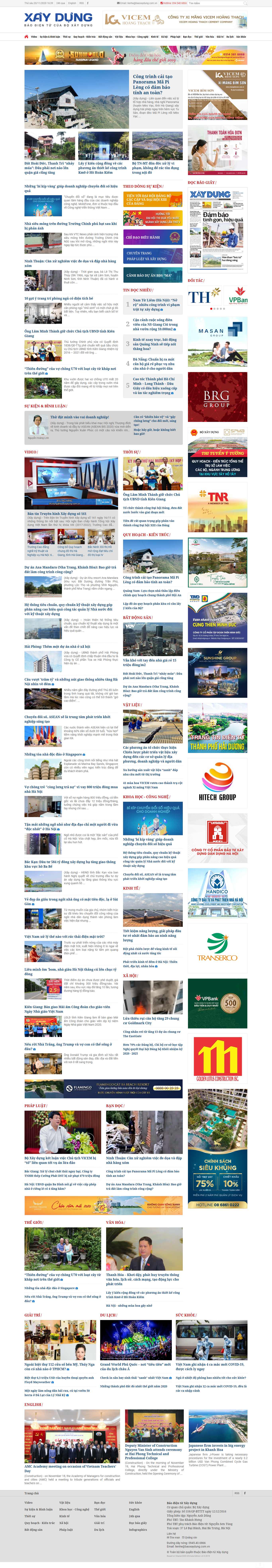 Thiết kế Web xây dựng baoxaydung.com.vn