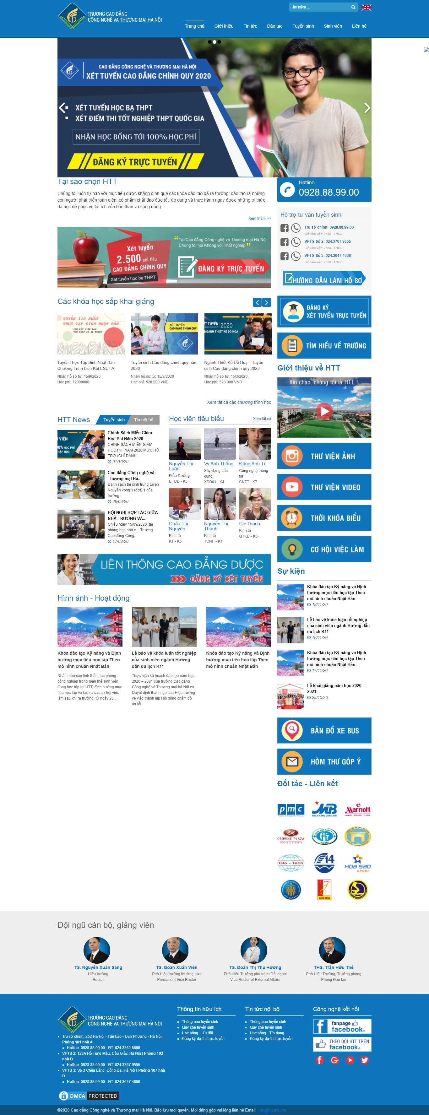 Thiết kế Web trường dạy nghề - đào tạo nghề htt.edu.vn