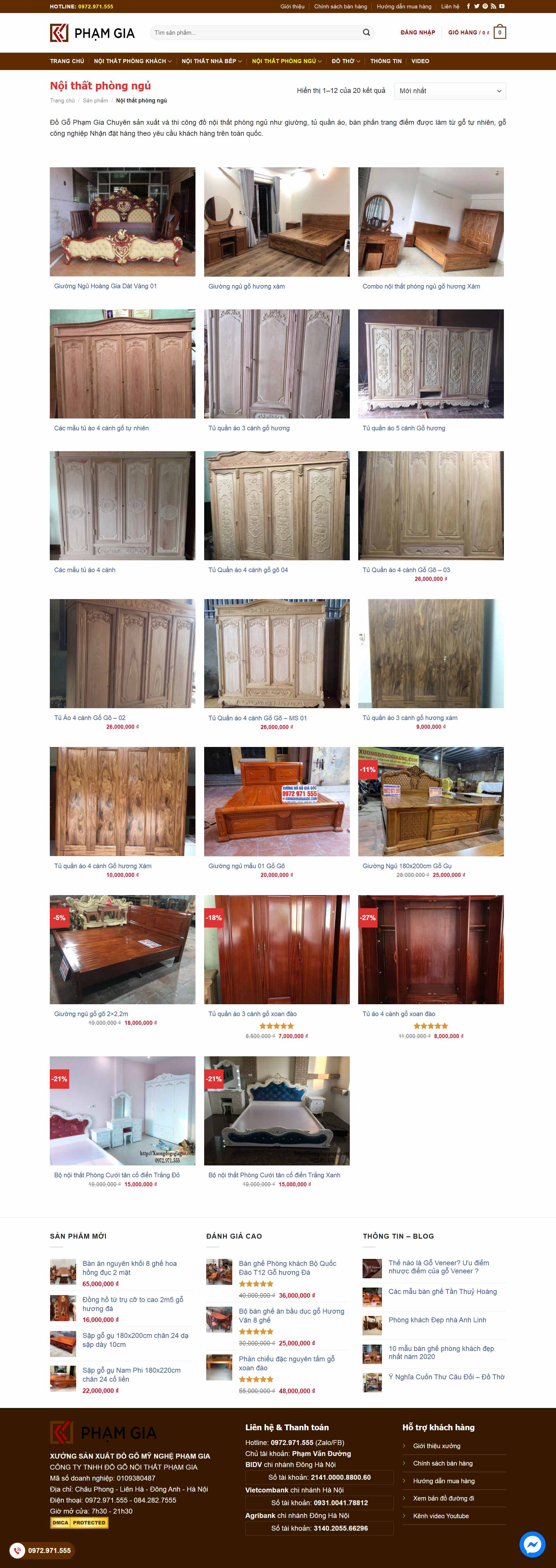 Thiết kế Web xưởng đồ gỗ xuongdogogiagoc.com