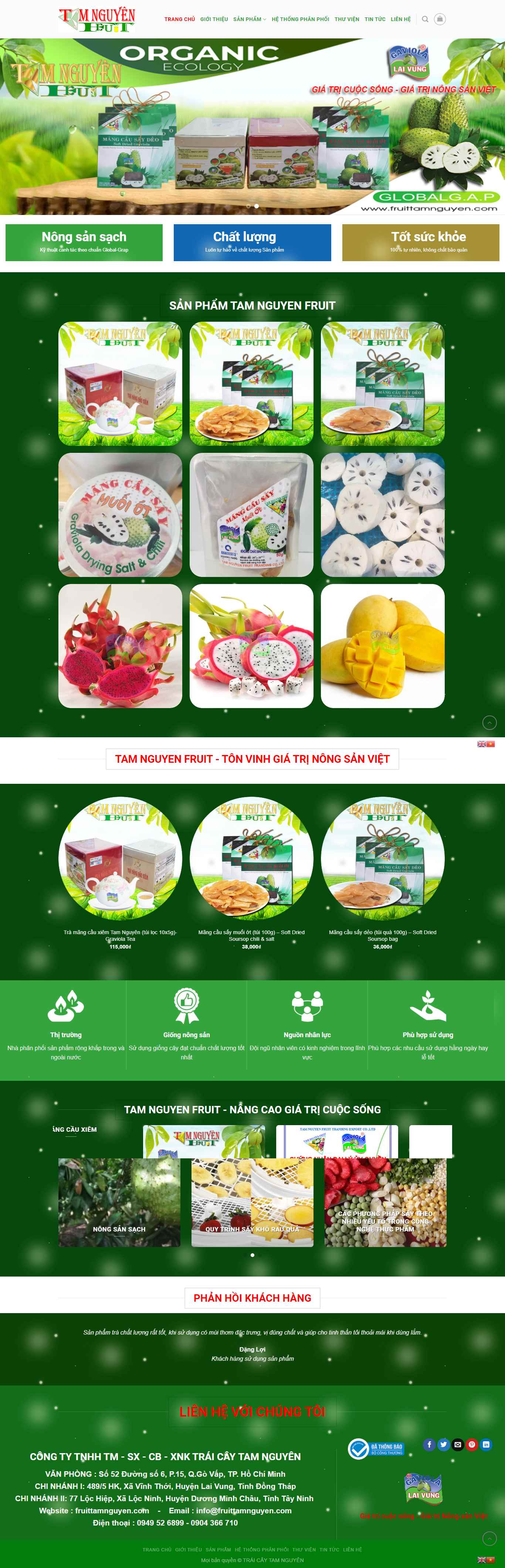 Thiết kế Web tamnguyen fruittamnguyen.com