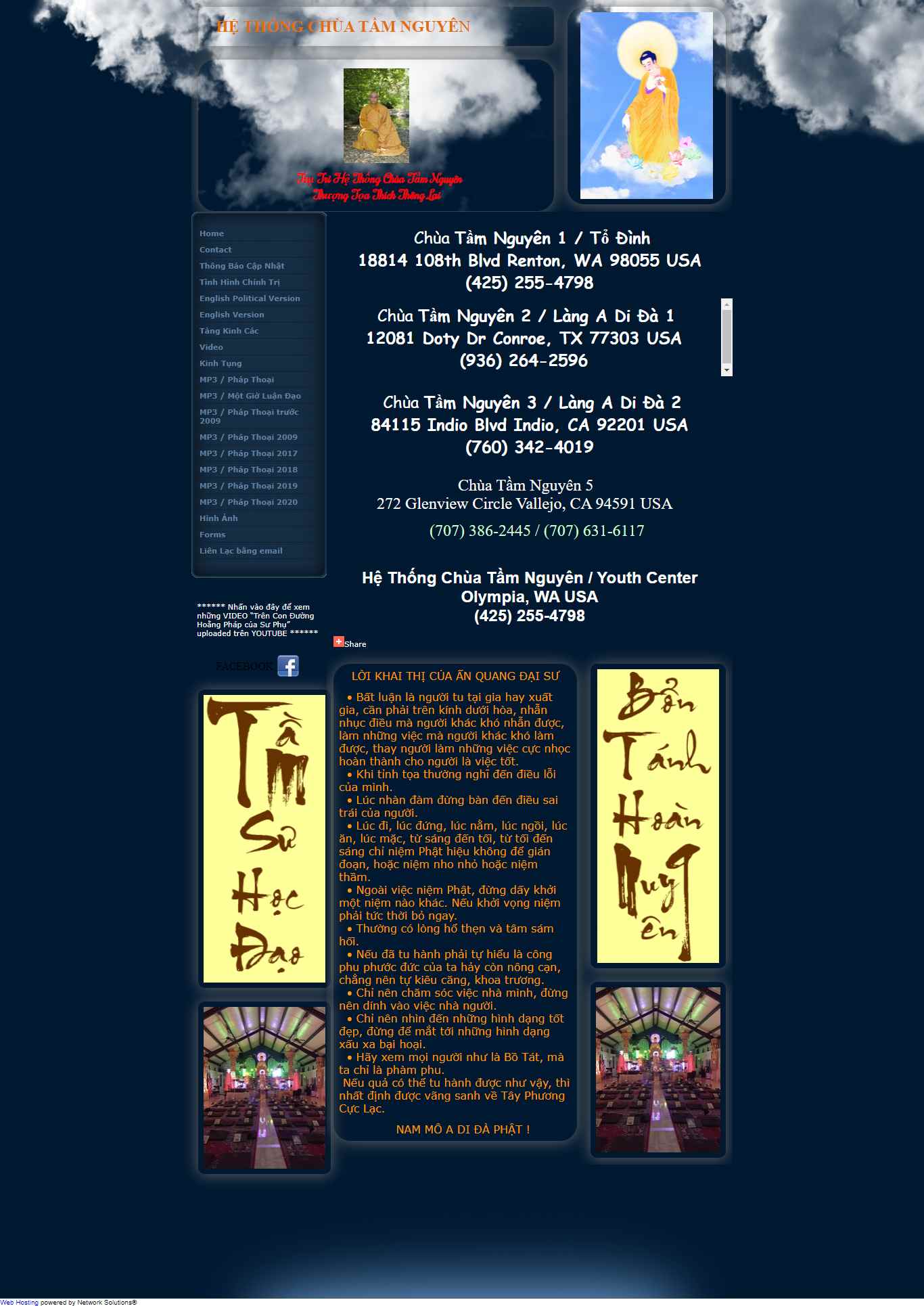 Thiết kế Web tamnguyen hethongchuatamnguyen.org