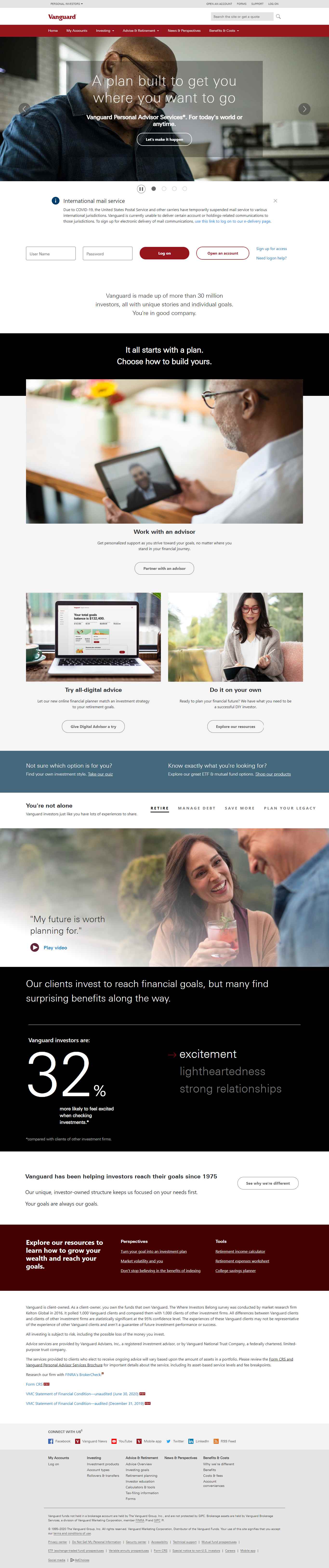 Thiết kế Web tiktok investor.vanguard.com