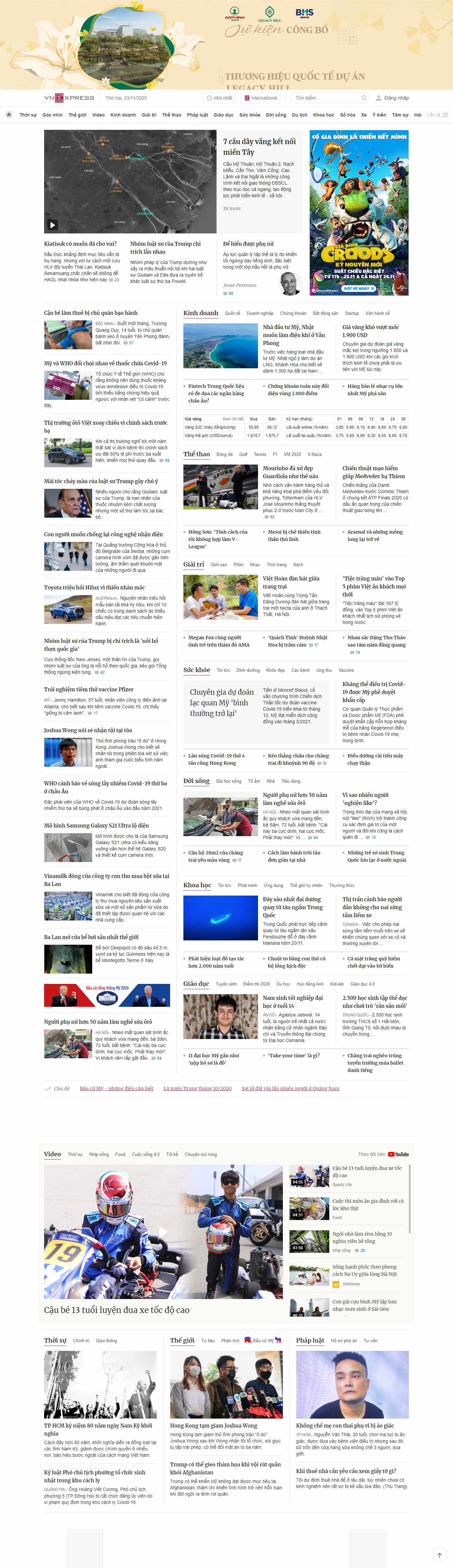 Thiết kế Web 24h vnexpress.net