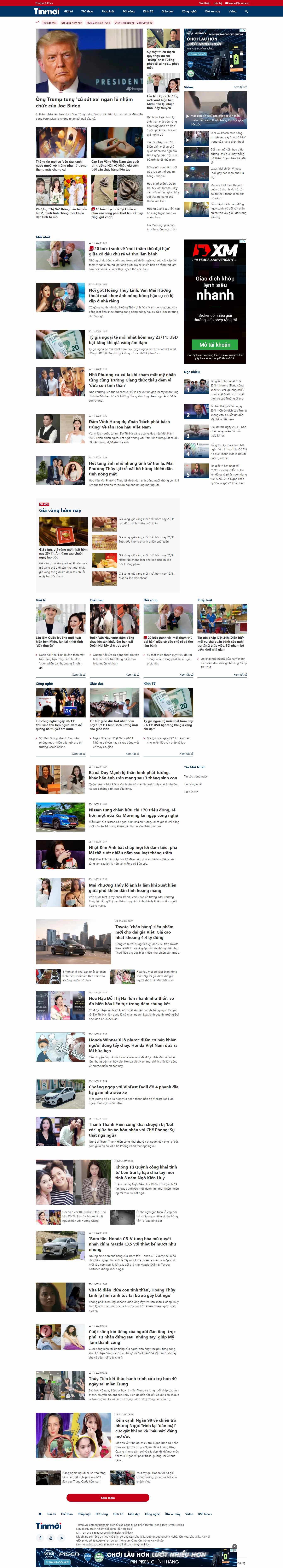 Thiết kế Web 24h tinmoi.vn