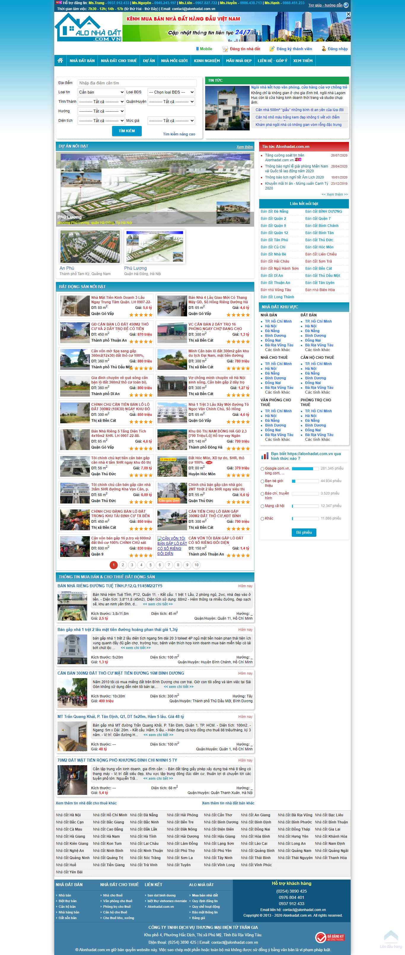 Thiết kế Web chotot alonhadat.com.vn