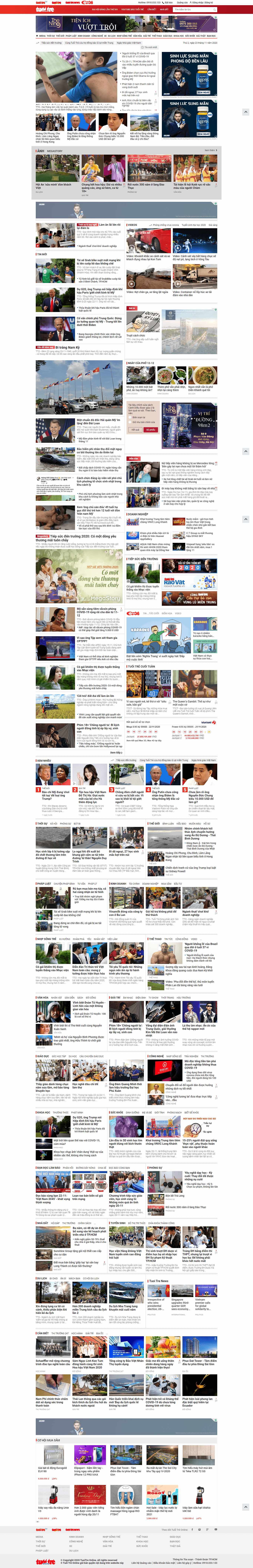Thiết kế Web đọc báo tuoitre.vn