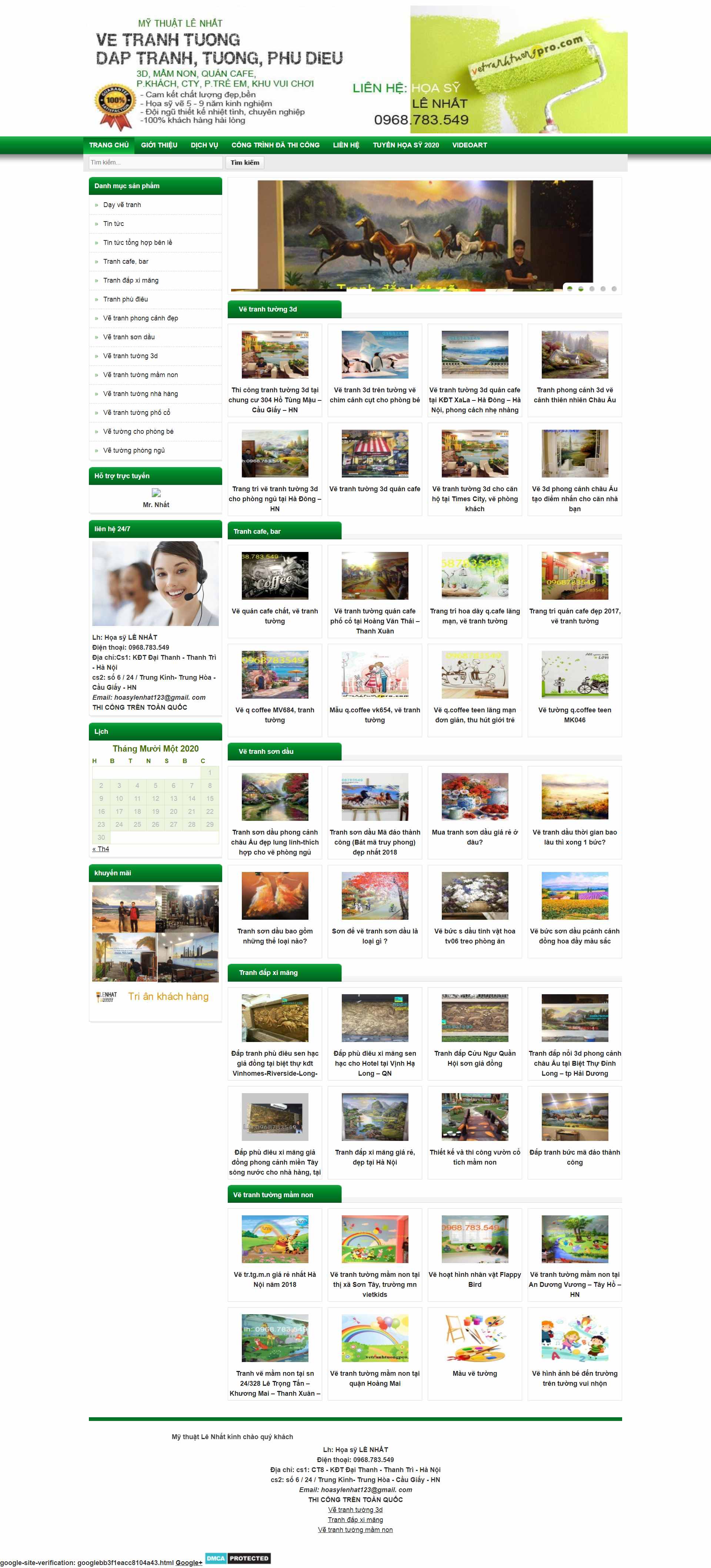 Thiết kế Web vẽ tranh tường vetranhtuongpro.com