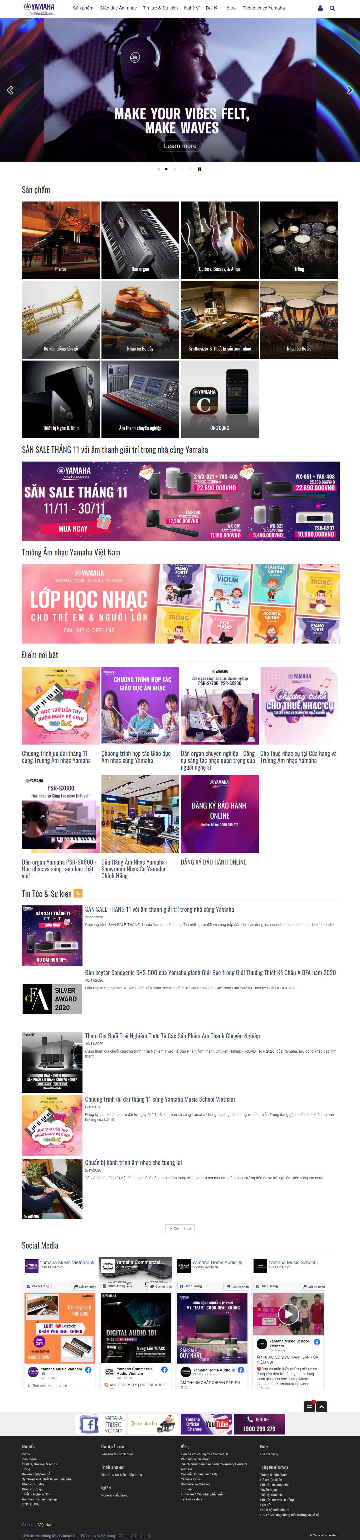 Thiết kế Web giaidieu vn.yamaha.com