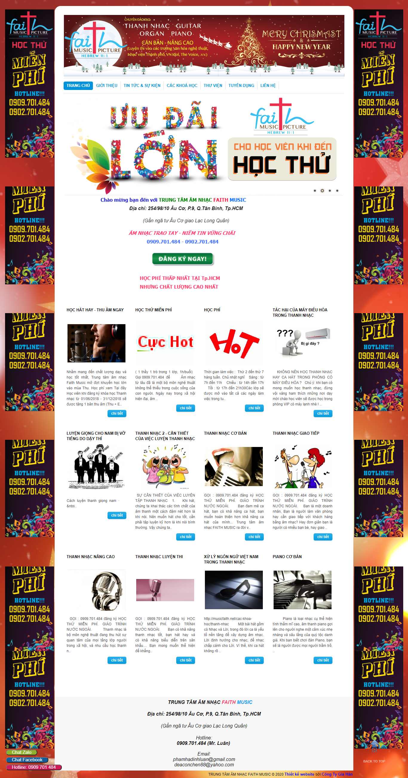 Thiết kế Web giaidieu musicfaith.net