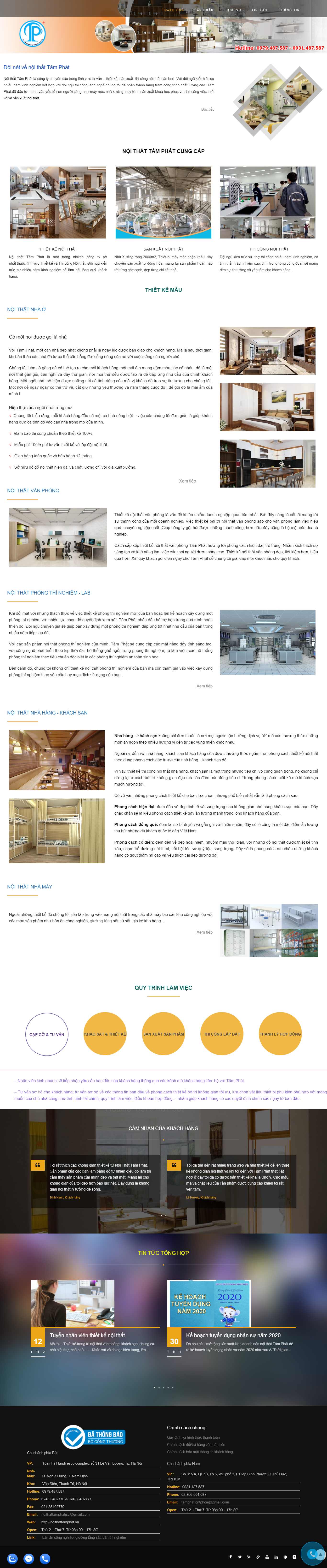 Thiết kế Web tamphat noithattamphat.vn
