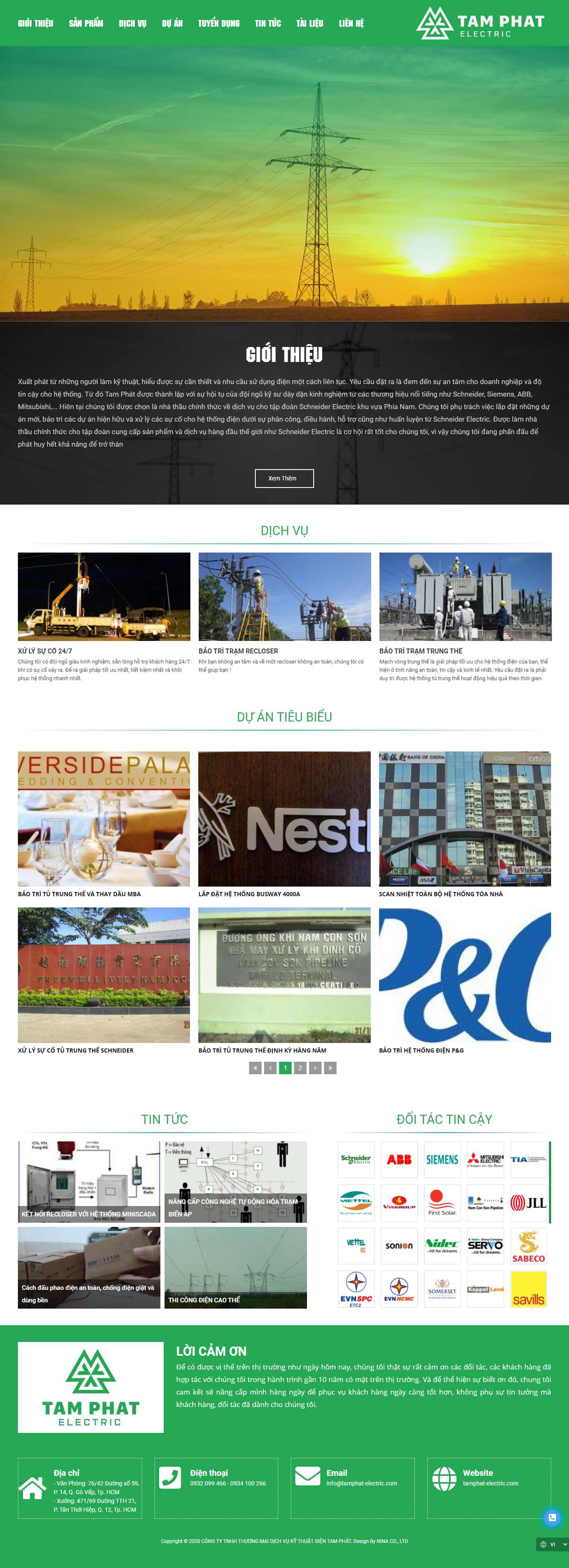 Thiết kế Web tamphat tamphat-electric.com