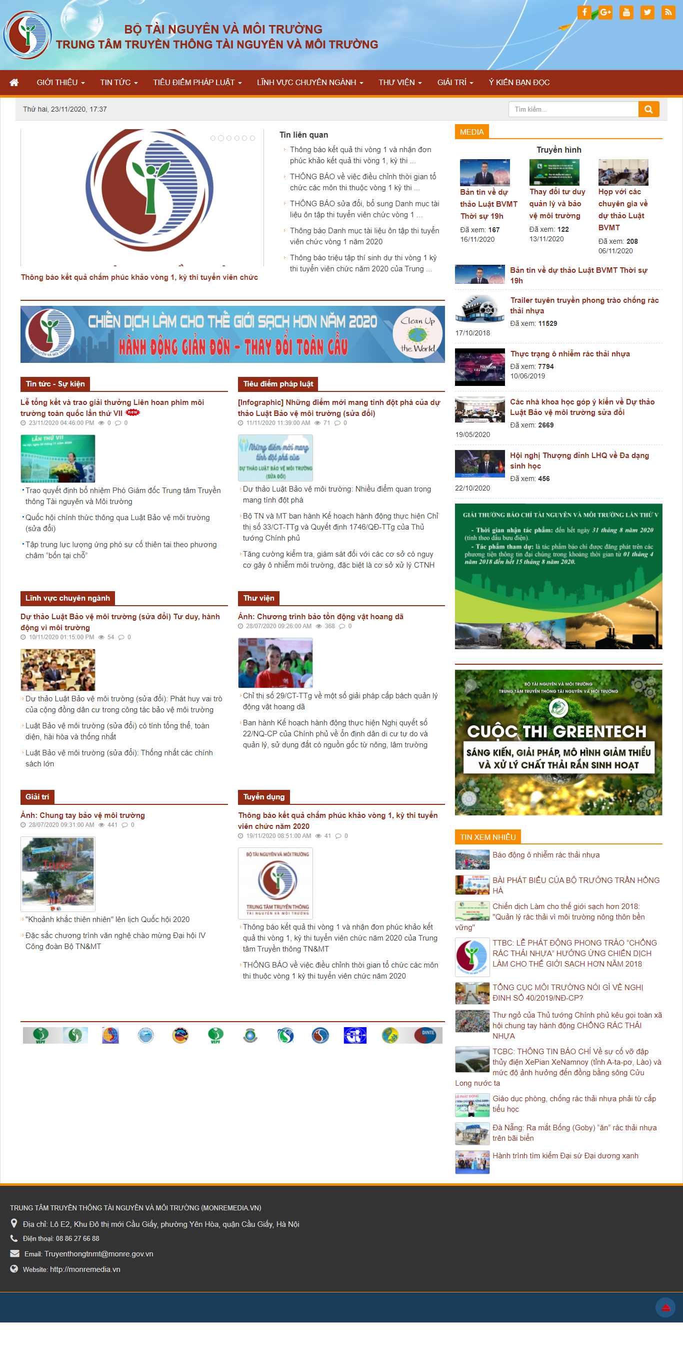 Thiết kế Web dantri monremedia.vn