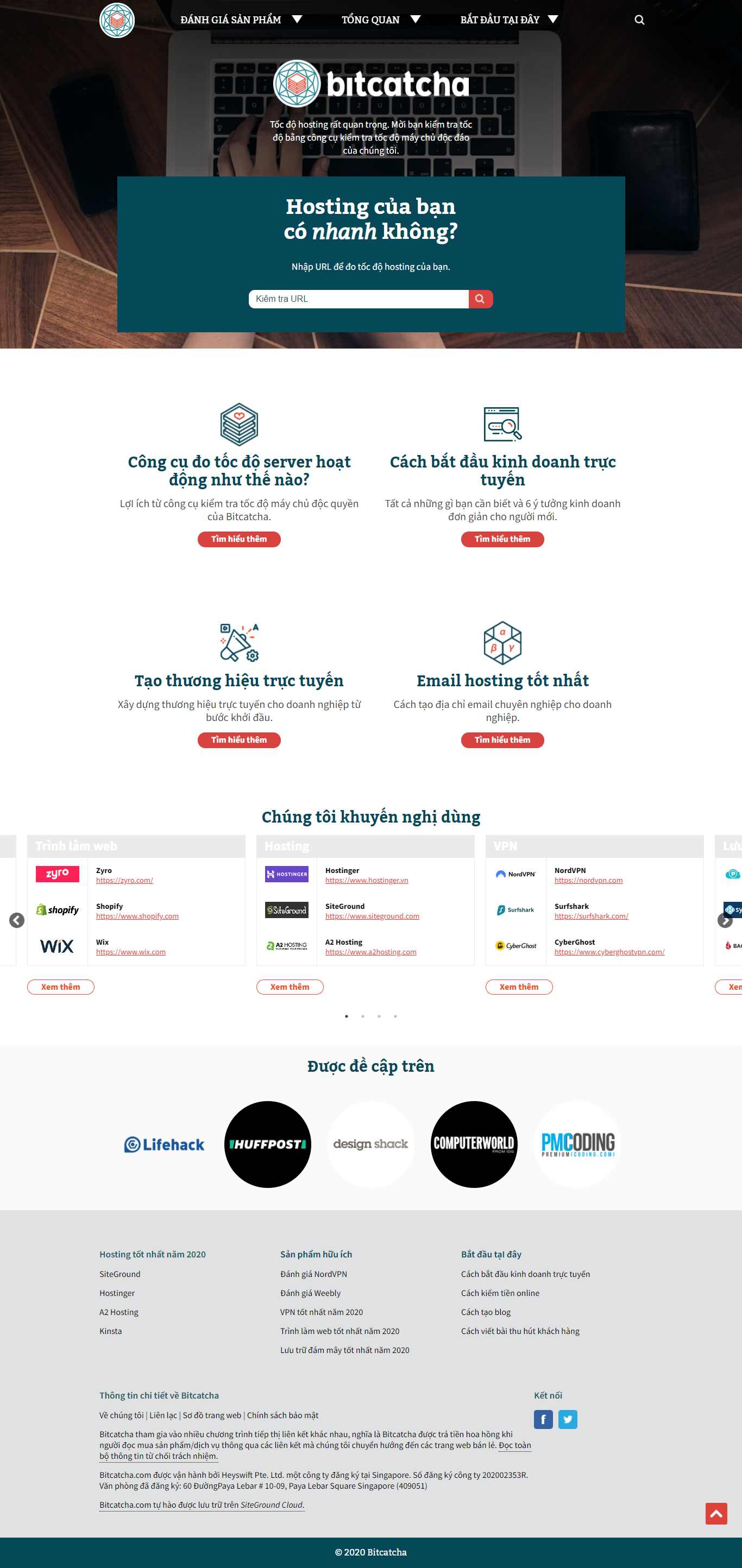 Thiết kế Web hostinger bitcatcha.vn