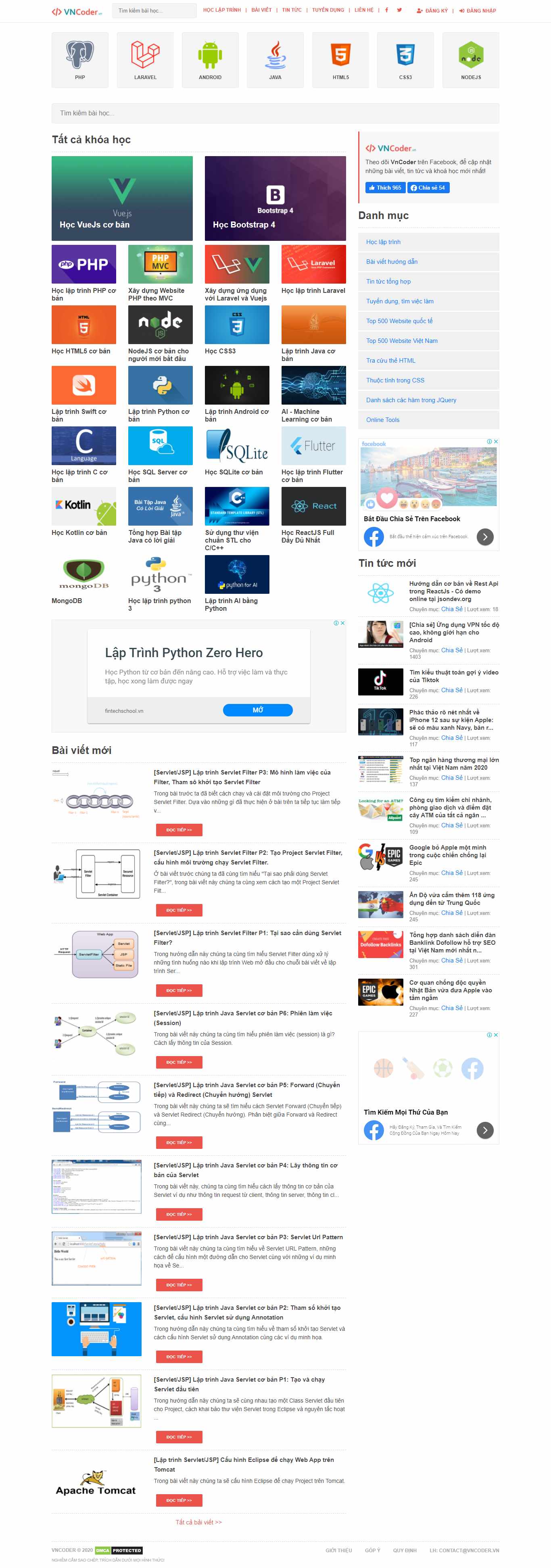 Thiết kế Web tại việt nam vncoder.vn