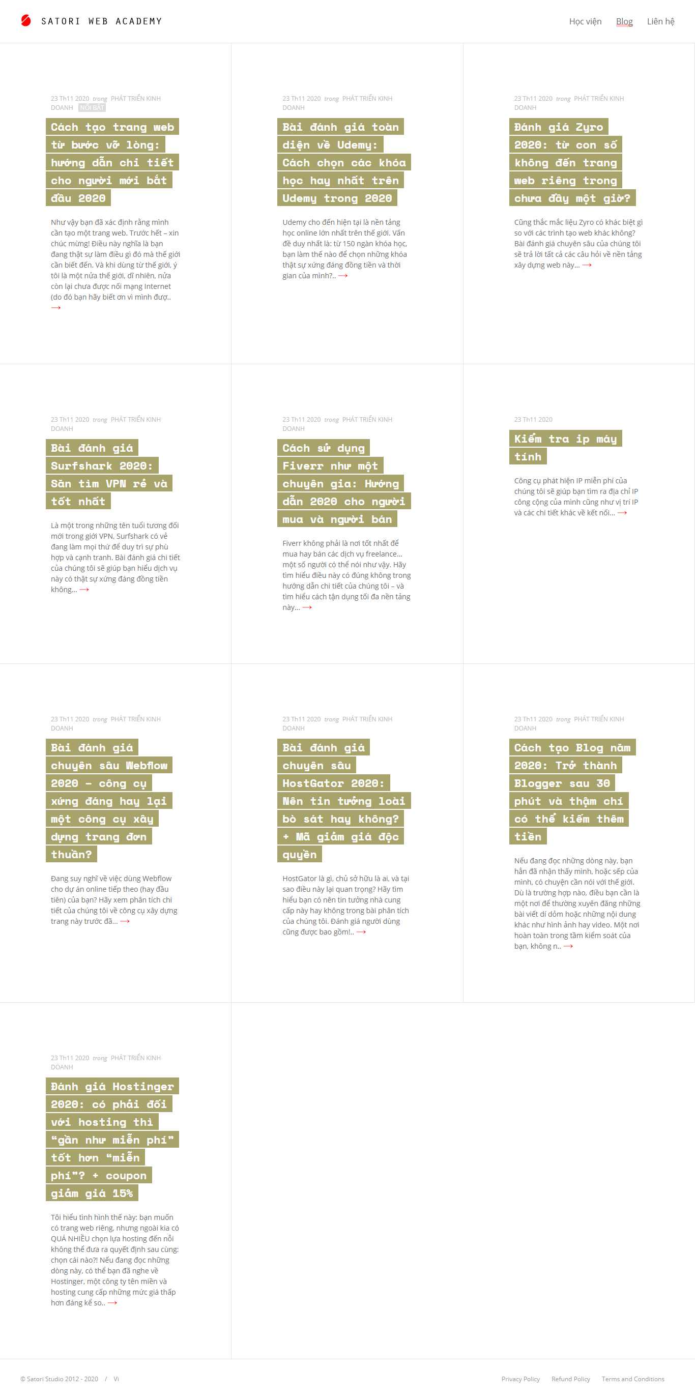 Thiết kế Web hostinger satoristudio.net