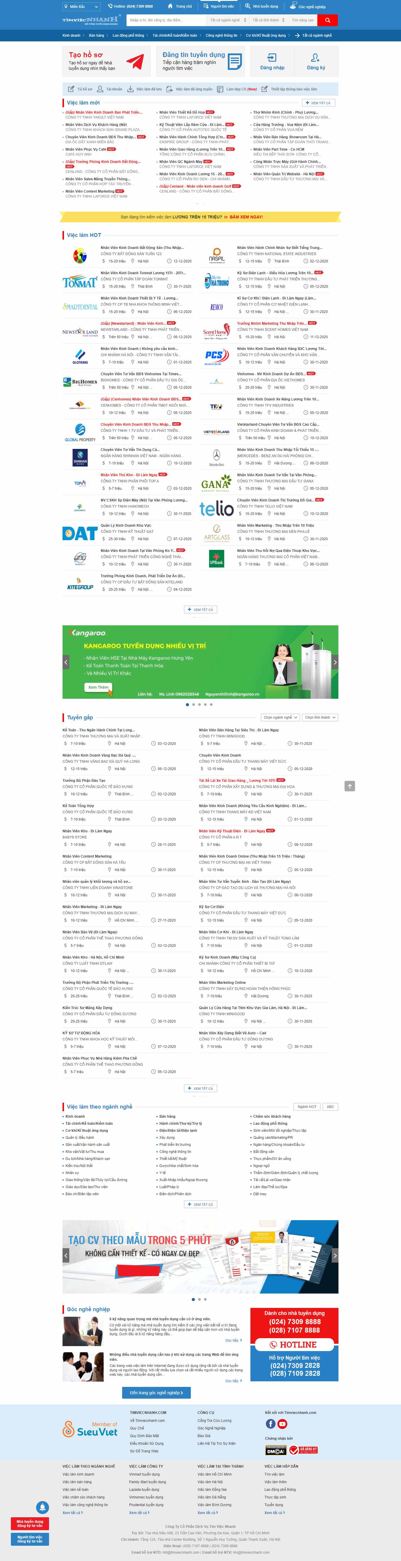 Thiết kế Web 3bvietnam timviecnhanh.com