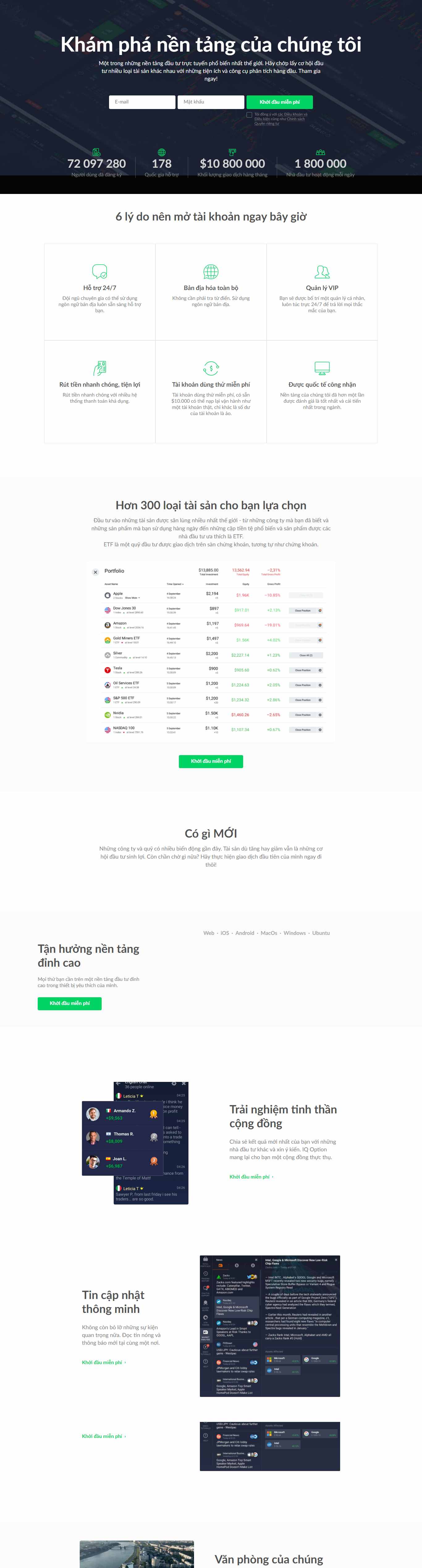Thiết kế Web công ty iqbroker.co