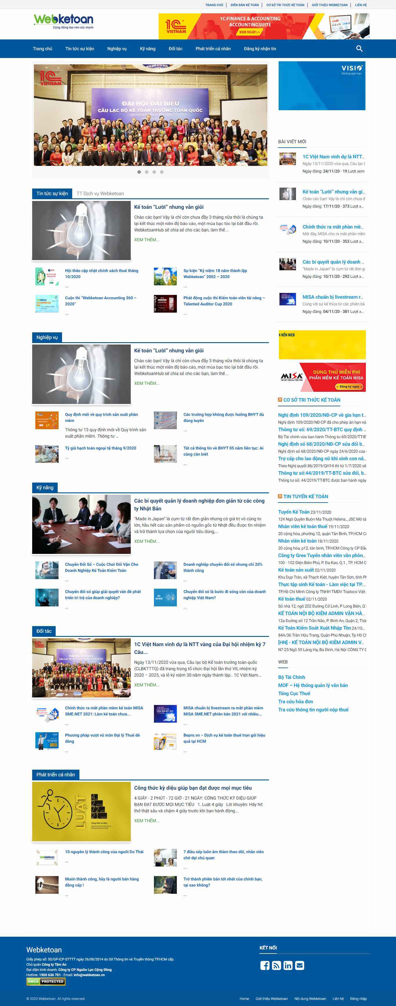 Thiết kế Web kế toán webketoan.vn