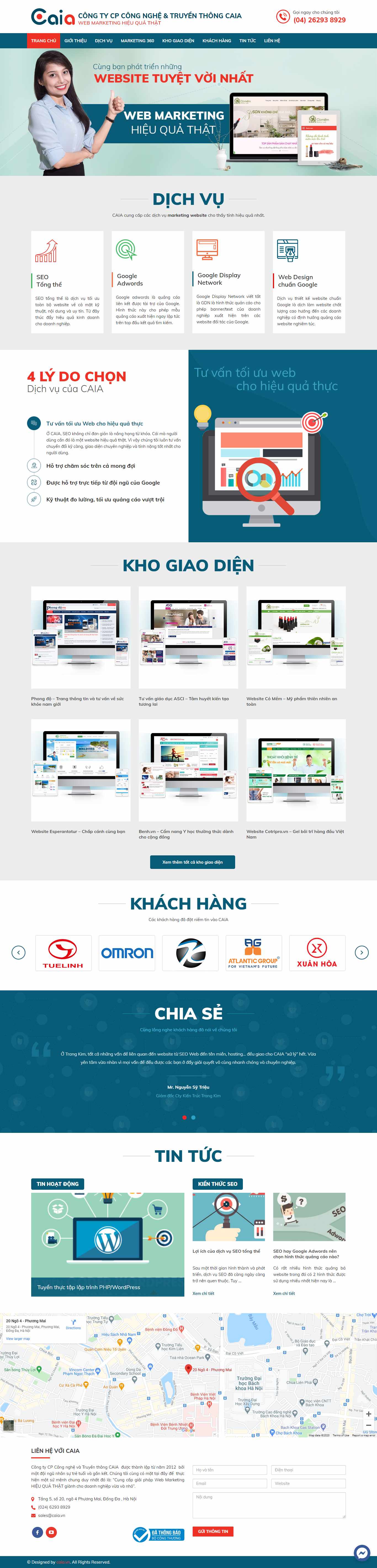 Thiết kế Web caia caia.vn