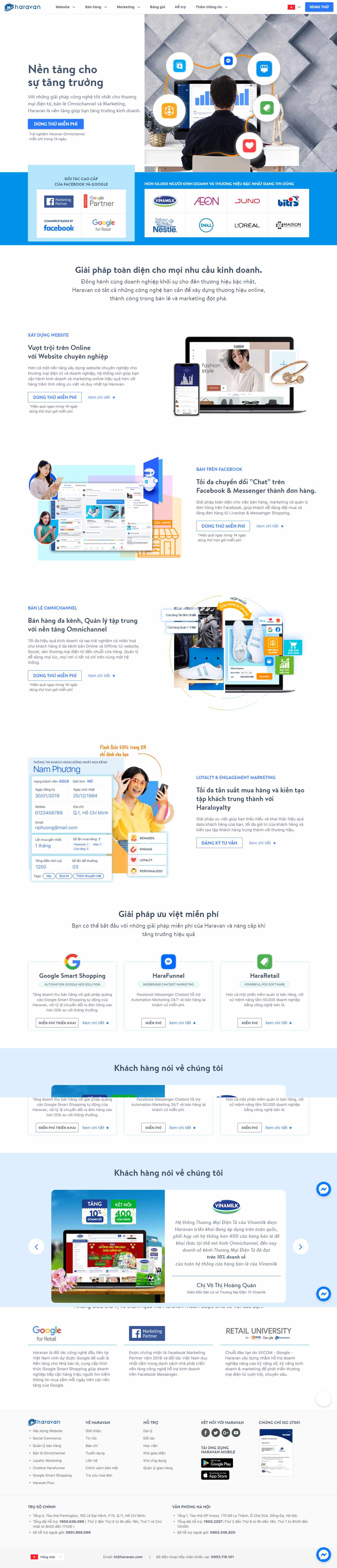 Thiết kế Web vifonic haravan.com