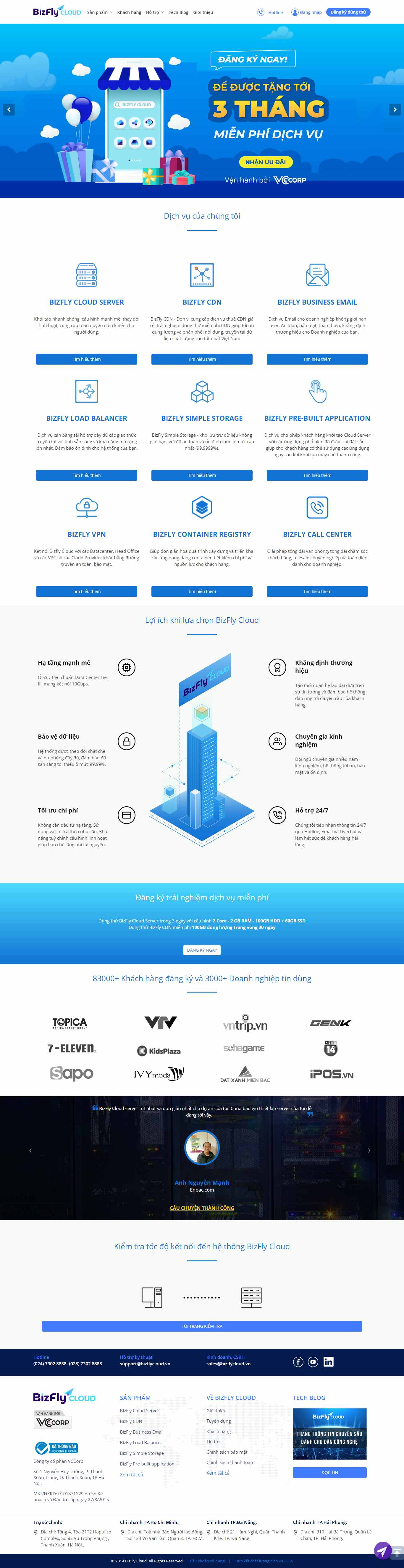 Thiết kế Web bizfly bizflycloud.vn