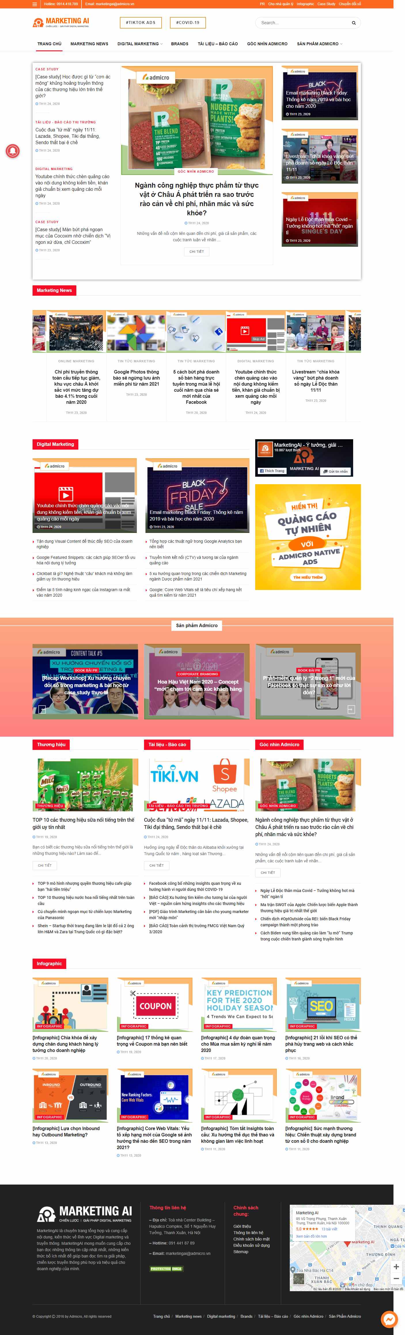 Thiết kế Web bizfly marketingai.admicro.vn