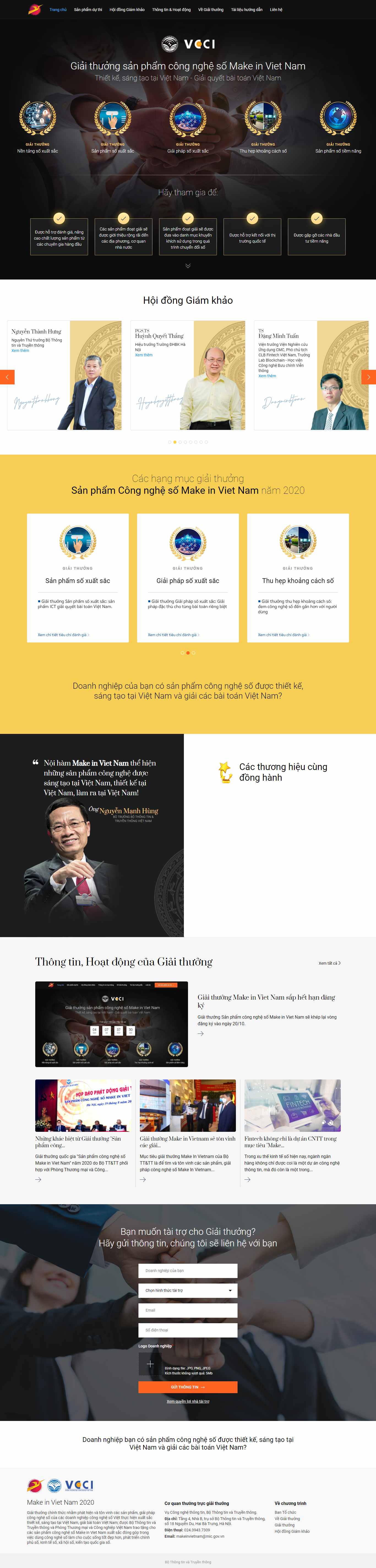 Thiết kế Web bizfly makeinvietnam.mic.gov.vn