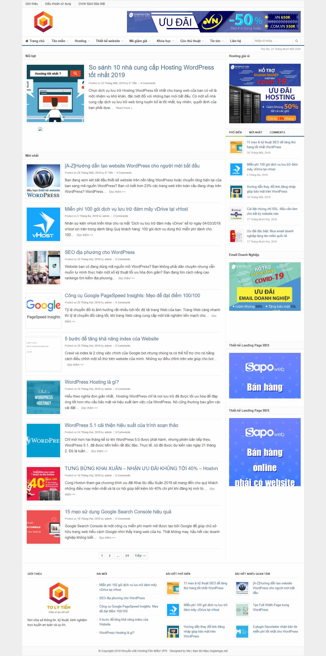 Thiết kế Web bkns tolytien.com