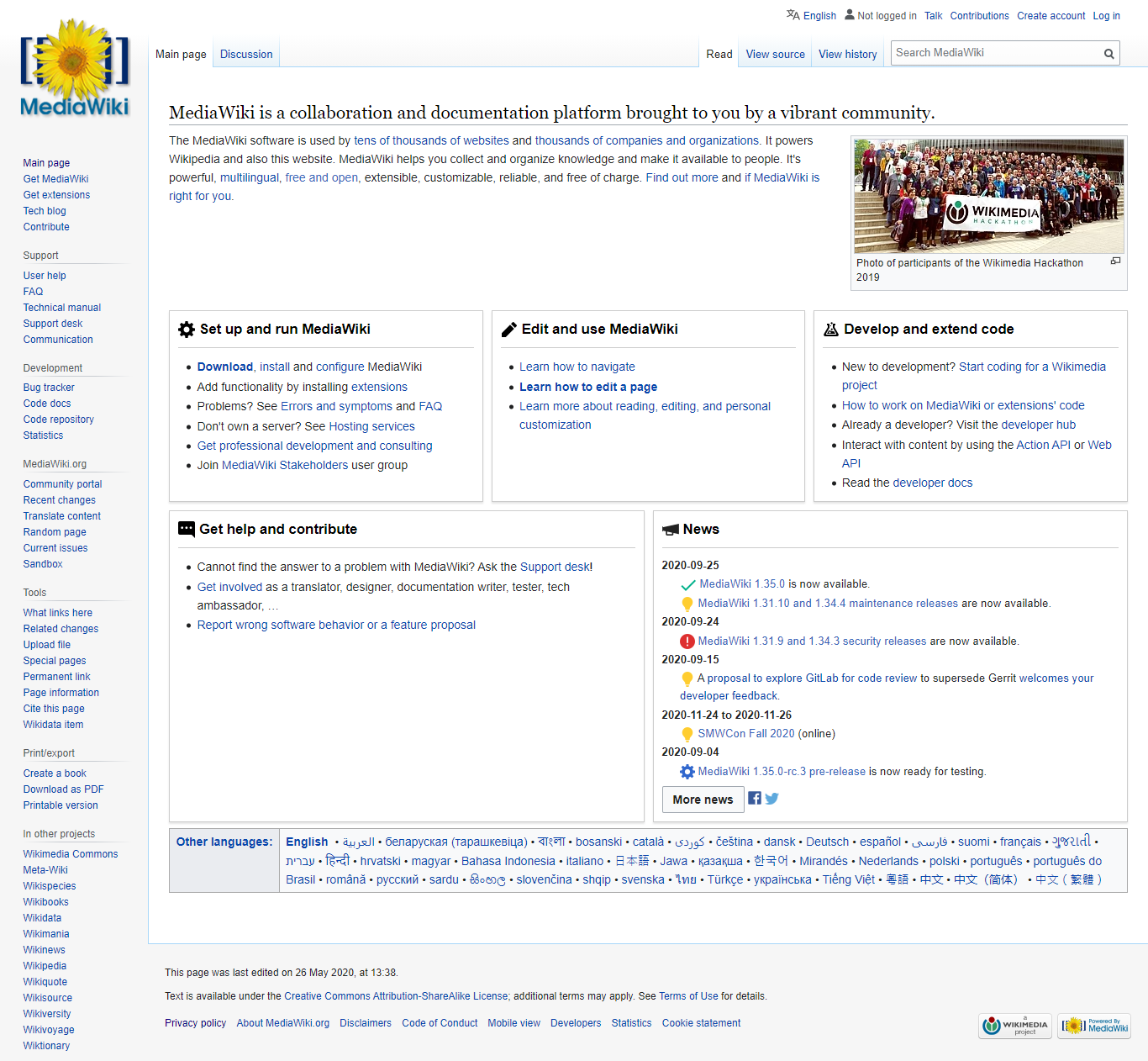 Thiết kế Web wiki mediawiki.org