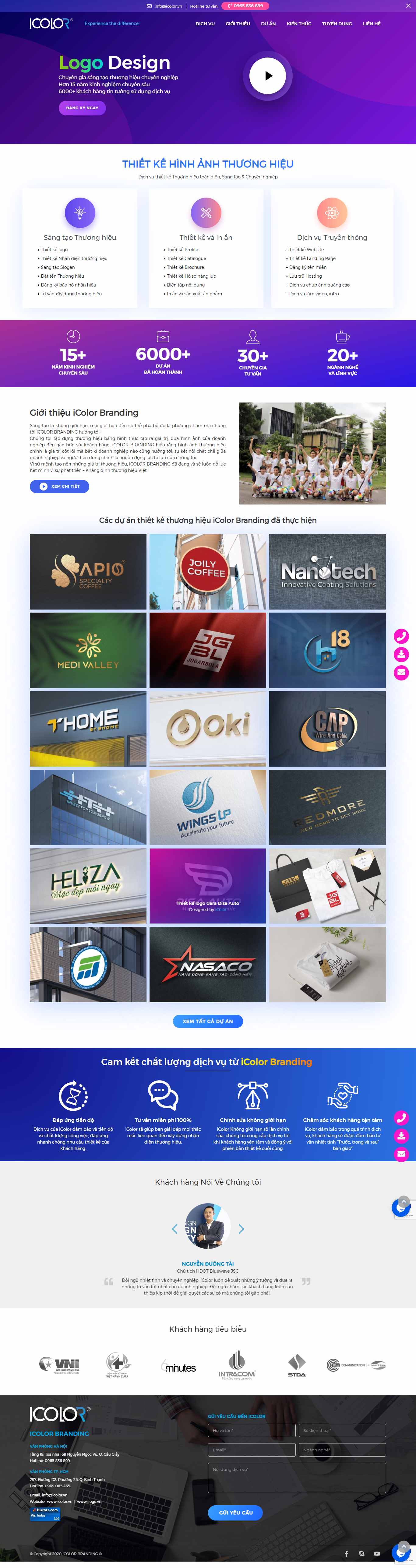 Thiết kế Web icolor icolor.vn