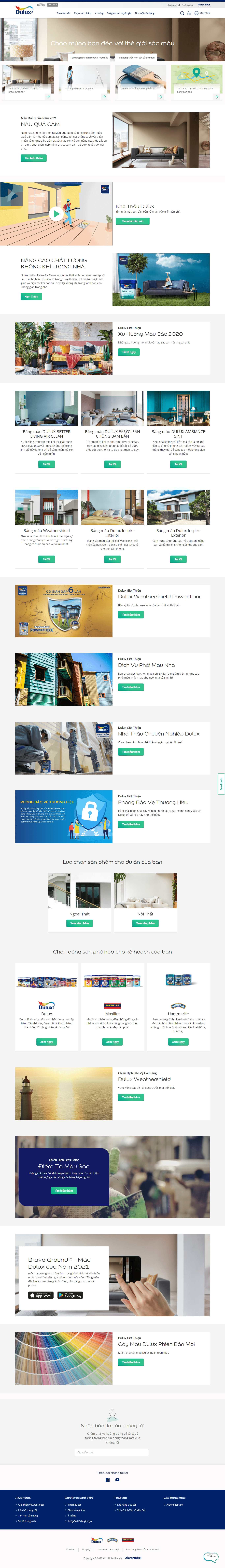 Thiết kế Web icolor dulux.vn