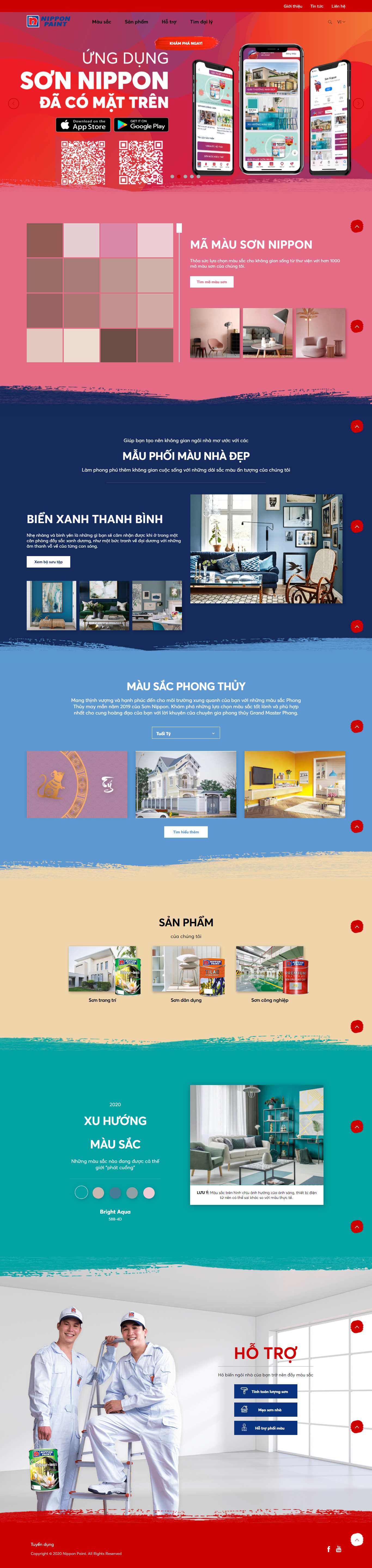 Thiết kế Web icolor nipponpaint.com.vn