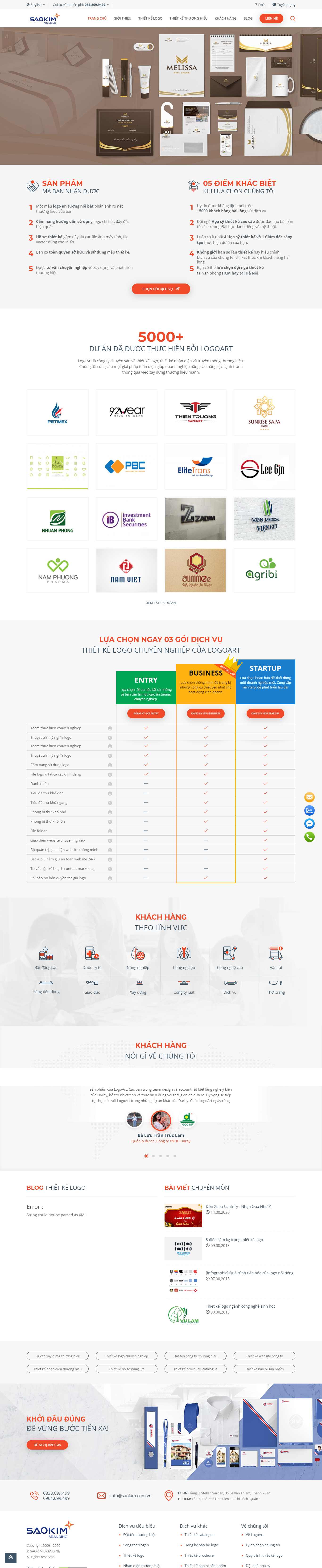 Thiết kế Web facebook logoart.vn