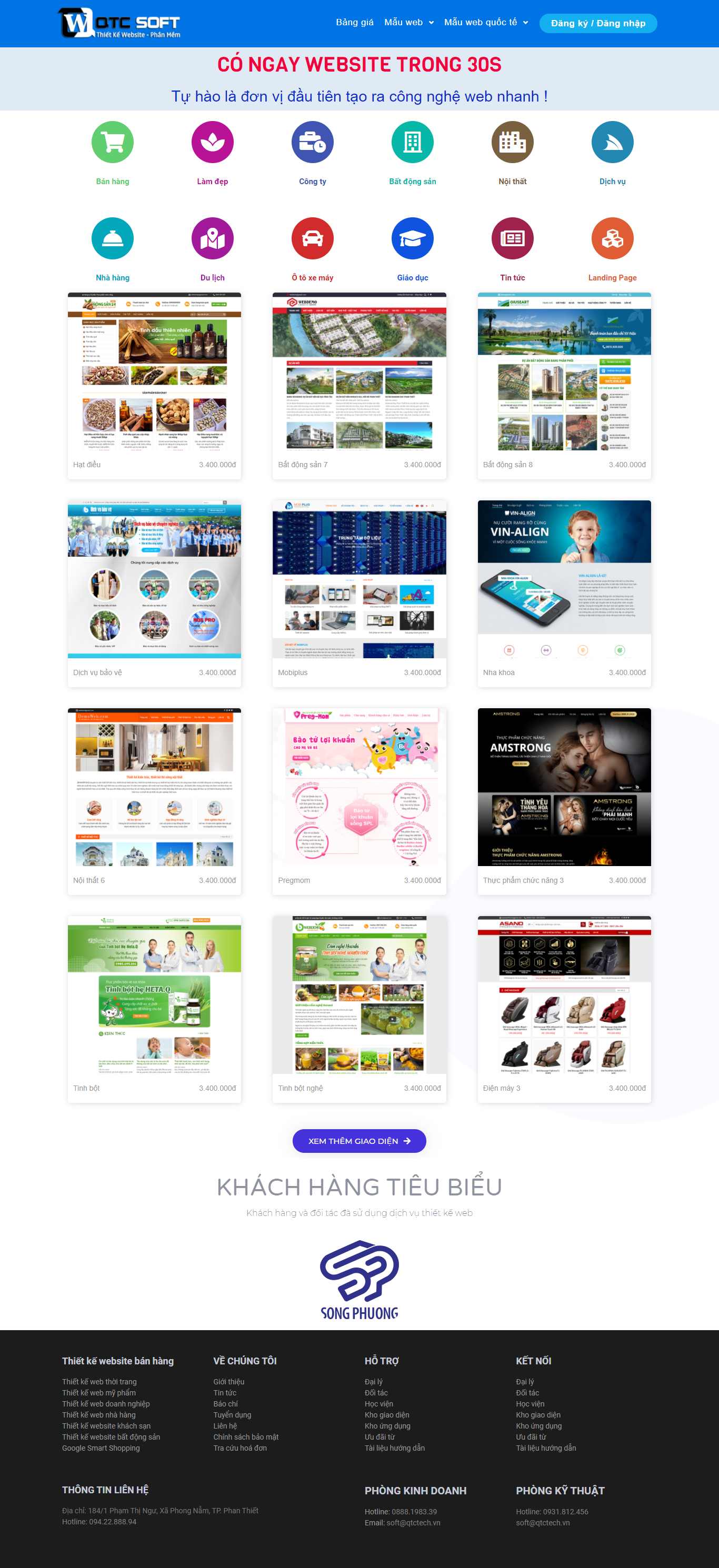 Thiết kế Web raothue buildweb30s.com