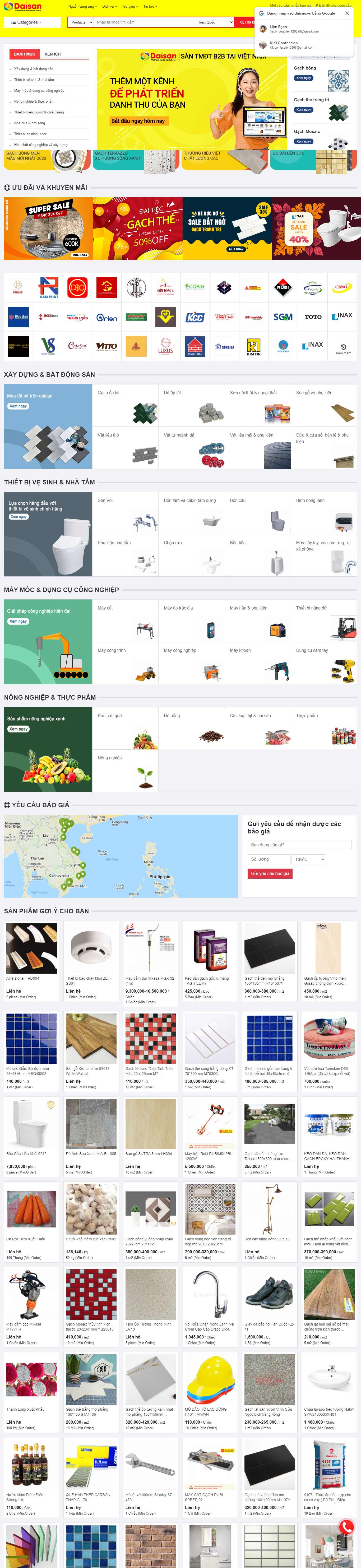 Thiết kế Web raothue daisan.vn