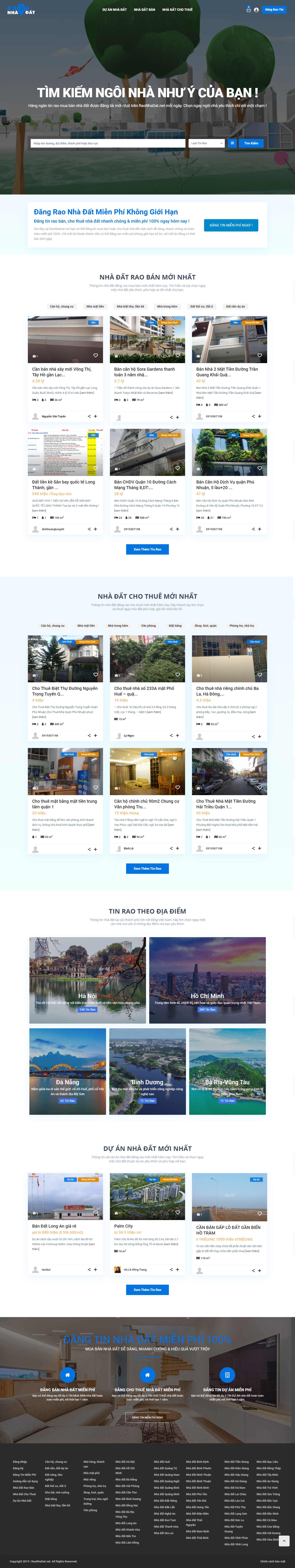 Thiết kế Web raothue raonhadat.net