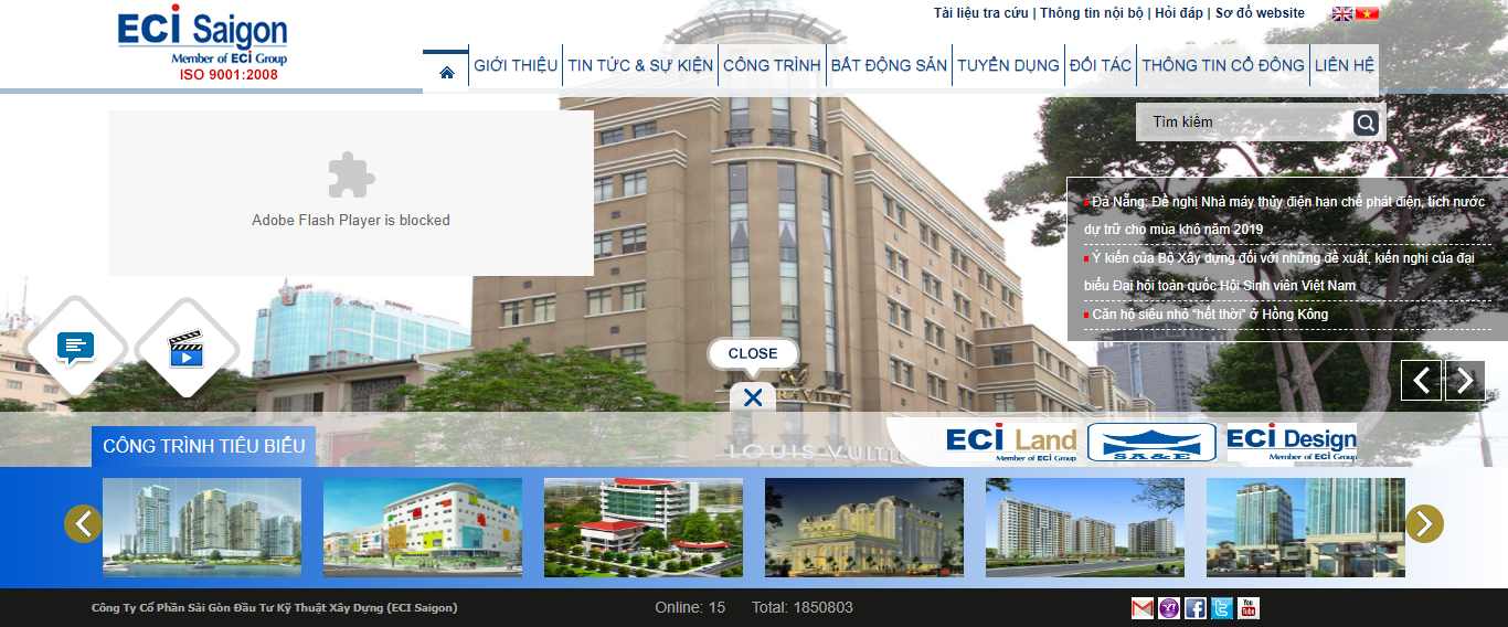 Thiết kế Web tatthanh ecisaigon.com.vn