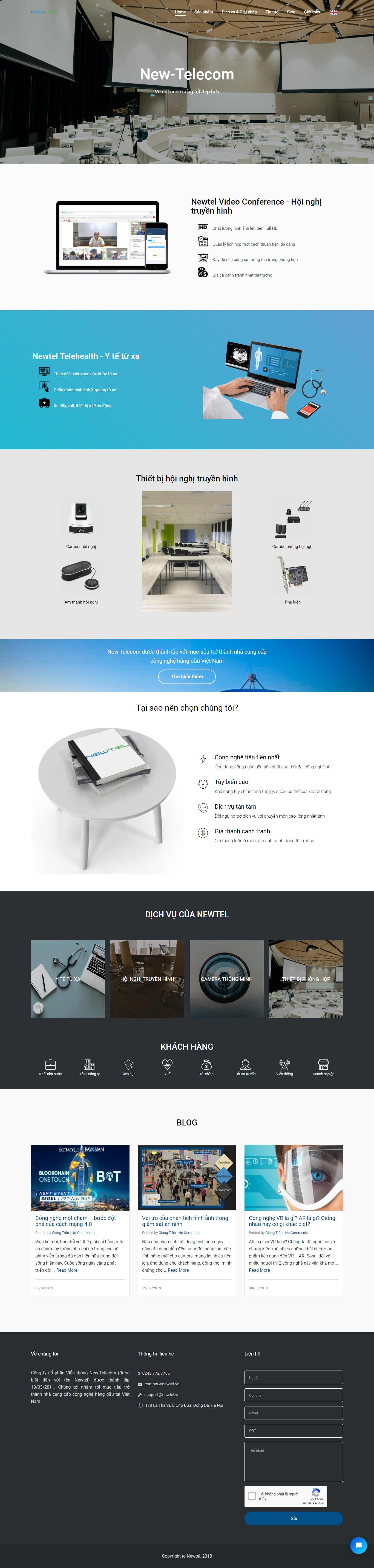 Thiết kế Web công ty cp newtel.vn