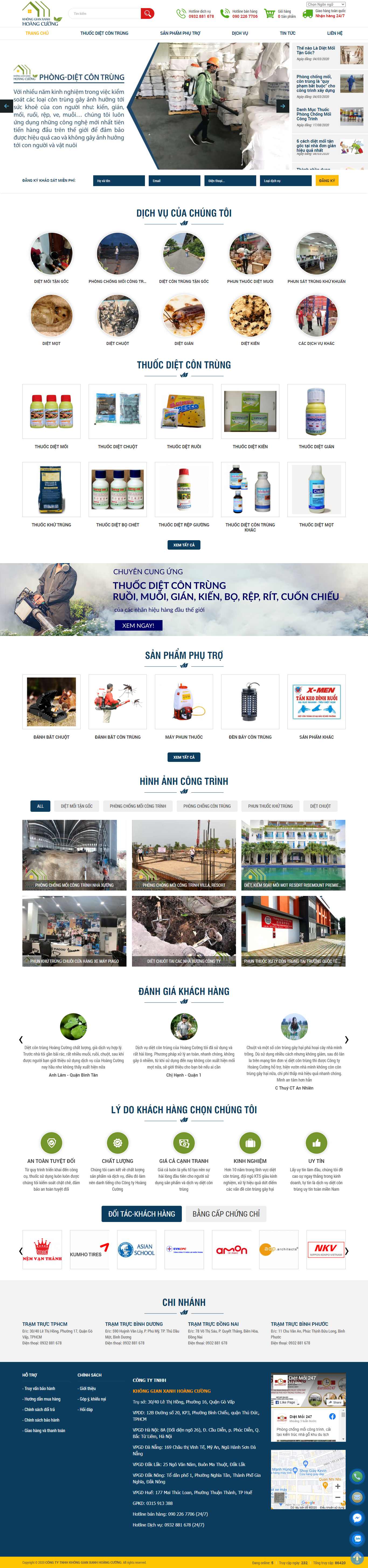 Thiết kế Web công ty diệt mối dietcontrung247.vn