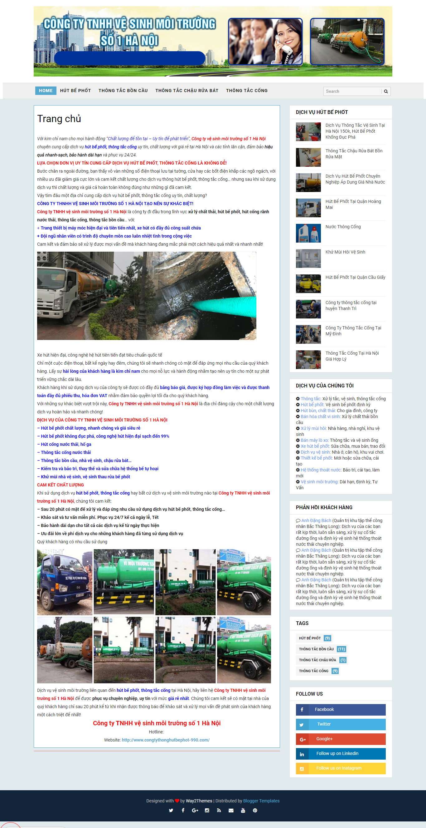 Thiết kế Web bán bồn rửa chén inox congtythonghutbephot-990.com