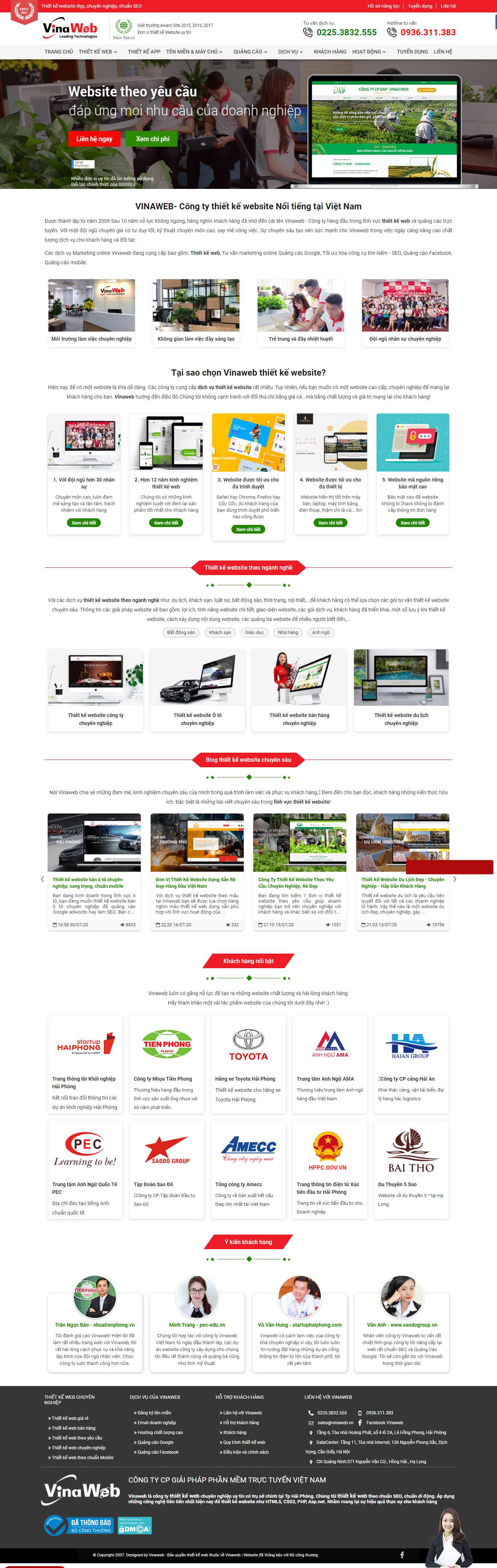 Thiết kế Web bán tên miền vinaweb.vn