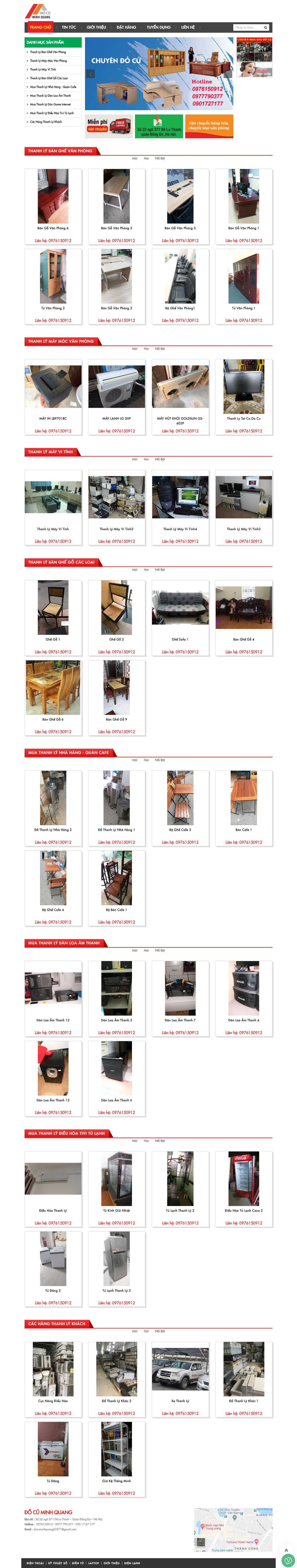 Thiết kế Web bán đồ cũ quangdocu.com